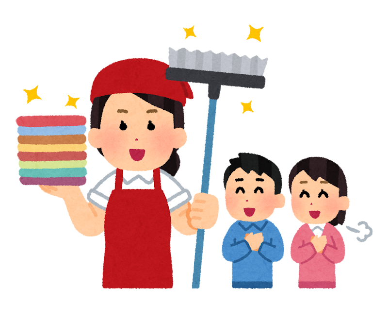 笑顔の女性スタッフ